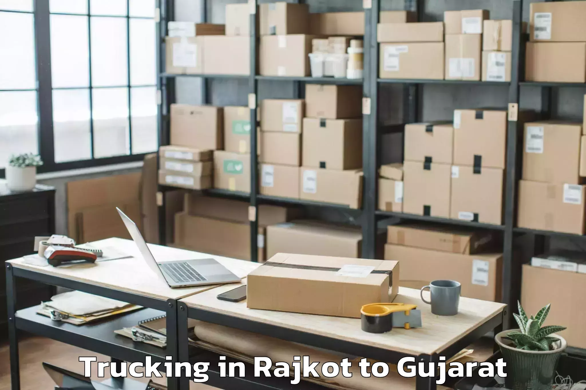 Reliable Rajkot to Jamkandorana Trucking